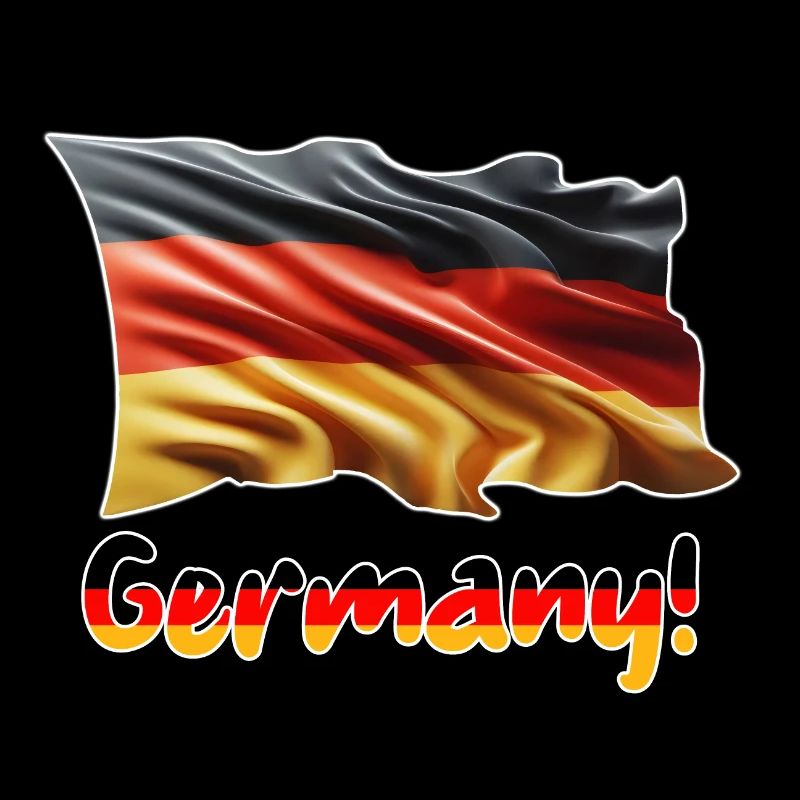 German flag with Germany lettering