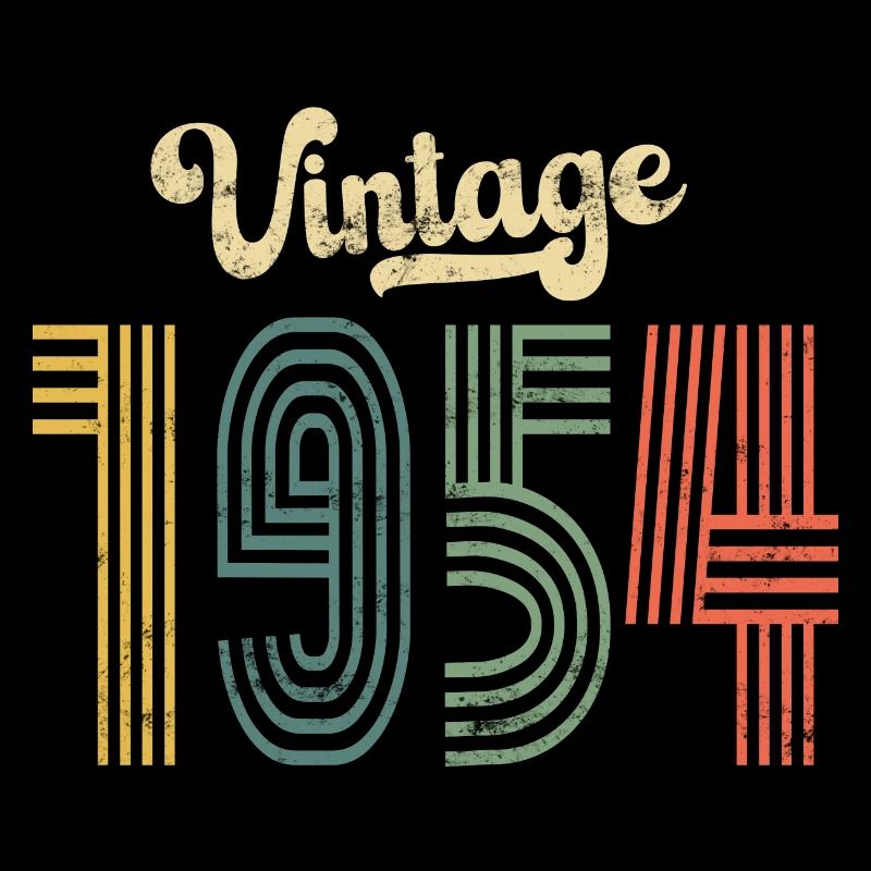 70. Geburtstag Vintage 1954