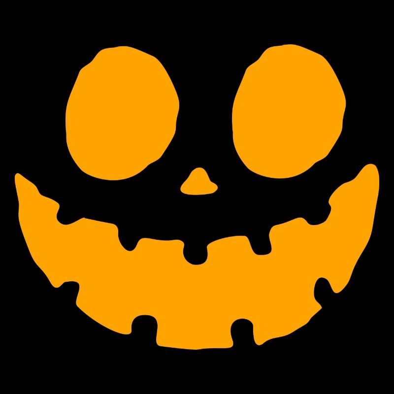 Pumpkin Face Halloween Design