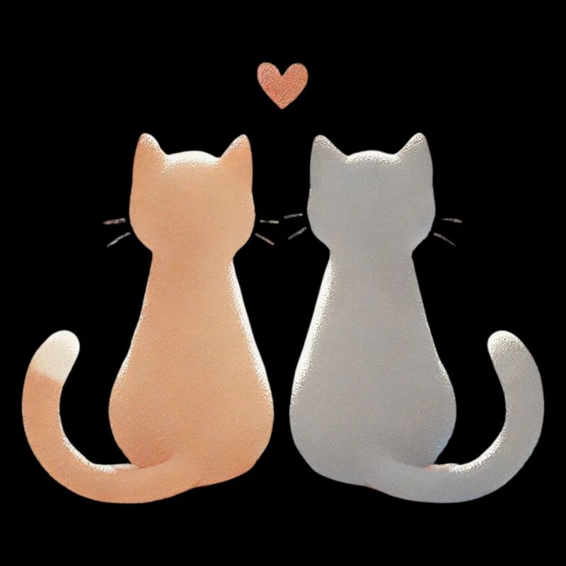 Amour et chats compagnons félins