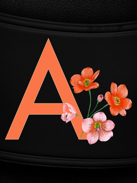 A mit Blumen