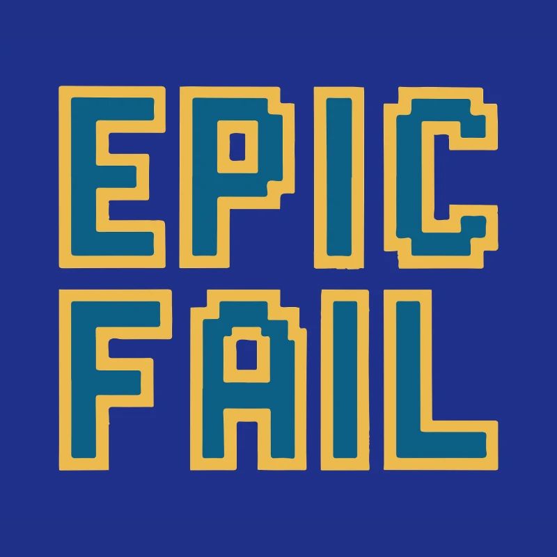 Échec épique - mème de jeu rétro 8 bits