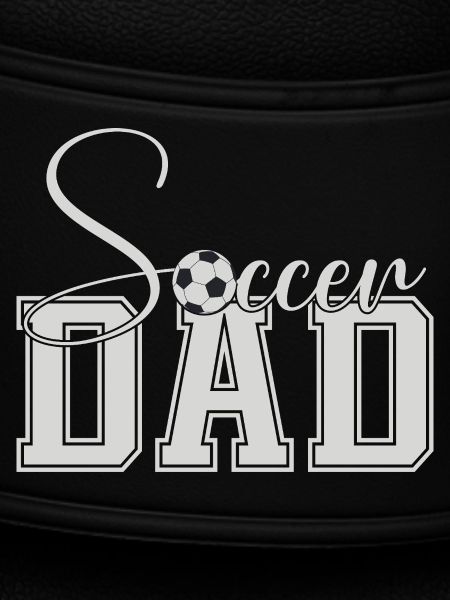 Fußball Papa Uni Block Text