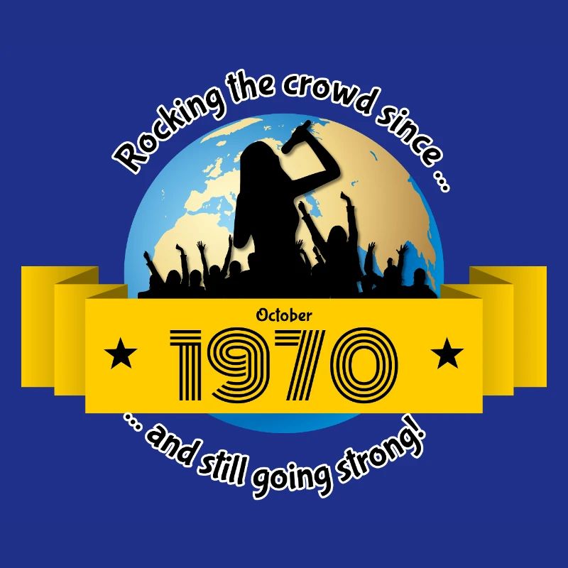 55. Geburtstag Rocking the crowd since 10/1970