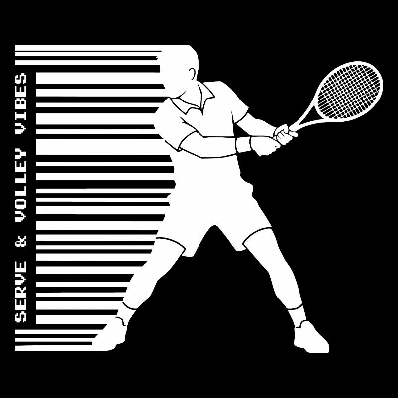 Tennis Silhouette Sweat à capuche chemise code-barres lumineux