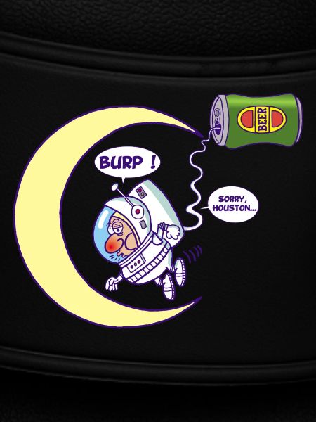 Astronaut and beer
