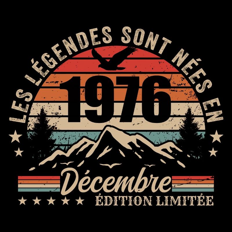 Retro December 1976 - 49th Anniversary Gift