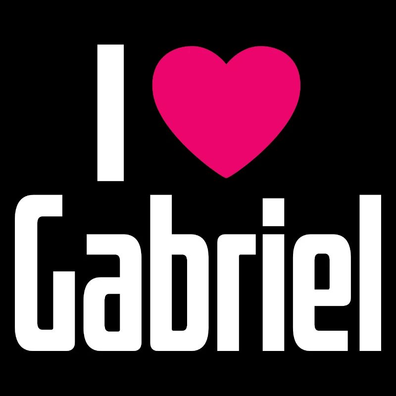 J’aime Gabriel Cœur Rose J’aime Gabriel