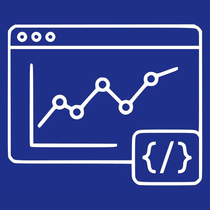 Web Analysis Chart Coding Browser Vector