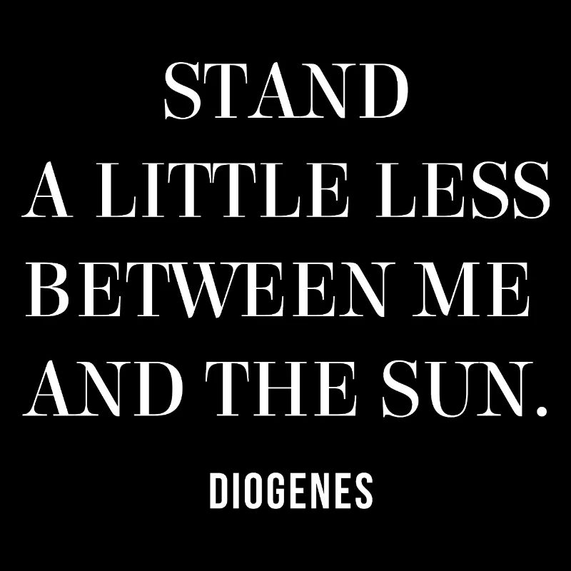 Zynisches Zitat von Diogenes