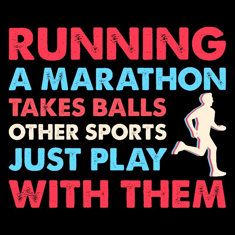 Courir Un marathon demande des ballons