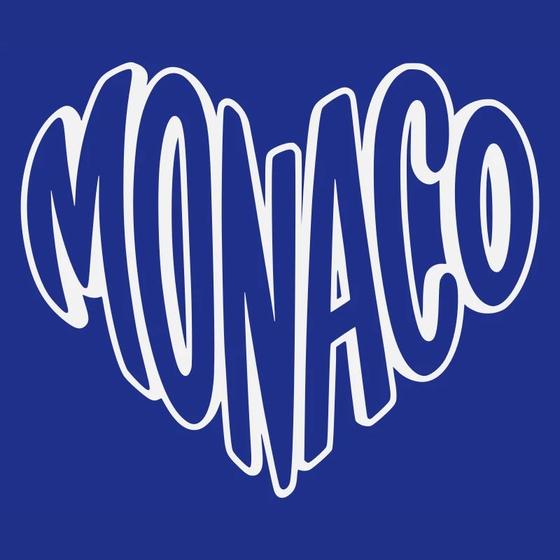 Typographie rétro de Monaco