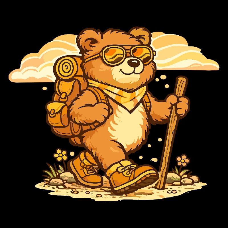 Wanderbär on a discovery tour