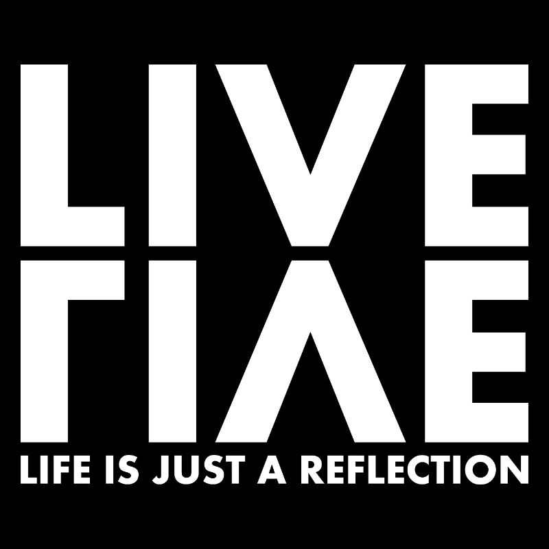 LIVE EVIL Jeu de mots Minimaliste Humour Design