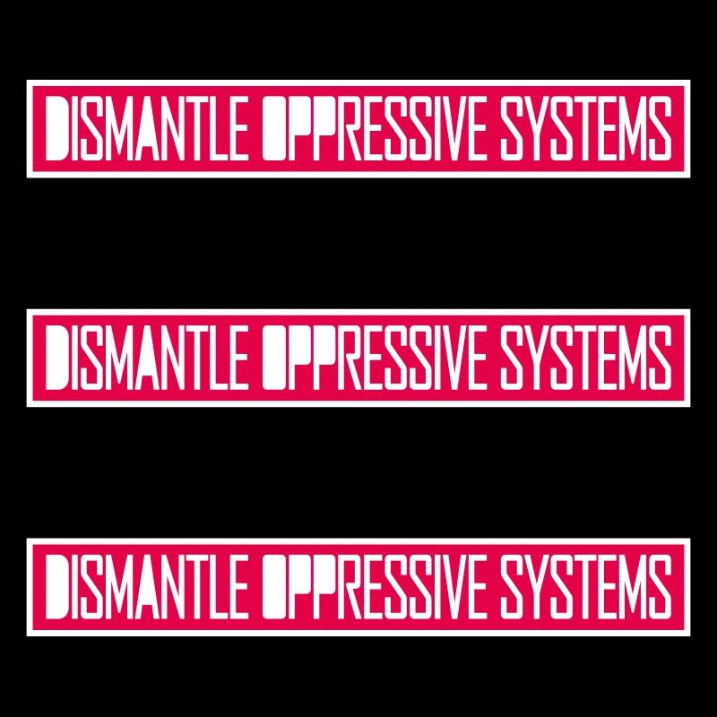 Dismantle Oppressive Systems Aktivismus Statement