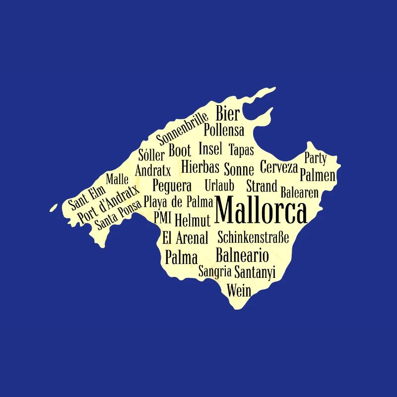 Mallorca Wordcloud Island Holidays Sun
