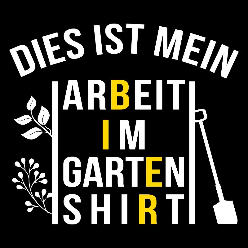 Gartenarbeit Shirt (mit Bier) - lustiger Spruch