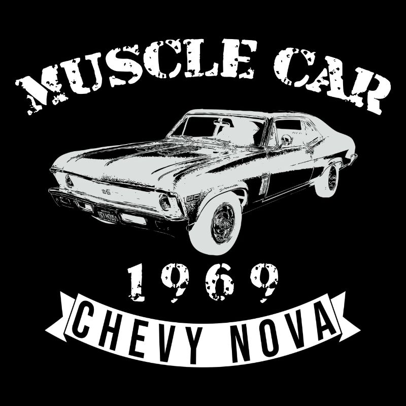 Conception vintage de Chevelle Muscle Car