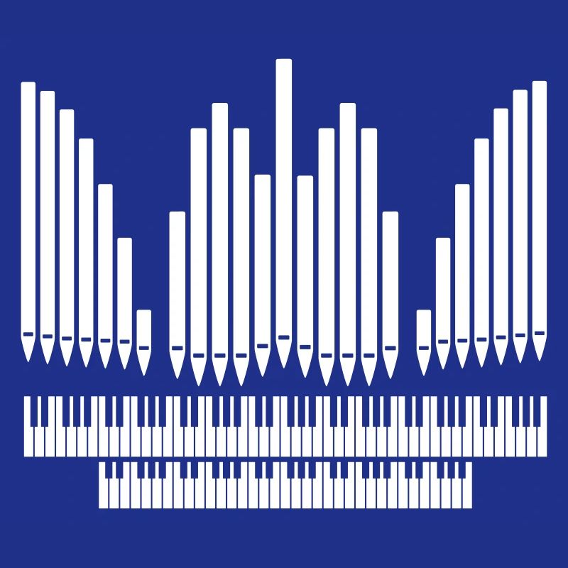 Orgue avec conception de clavier