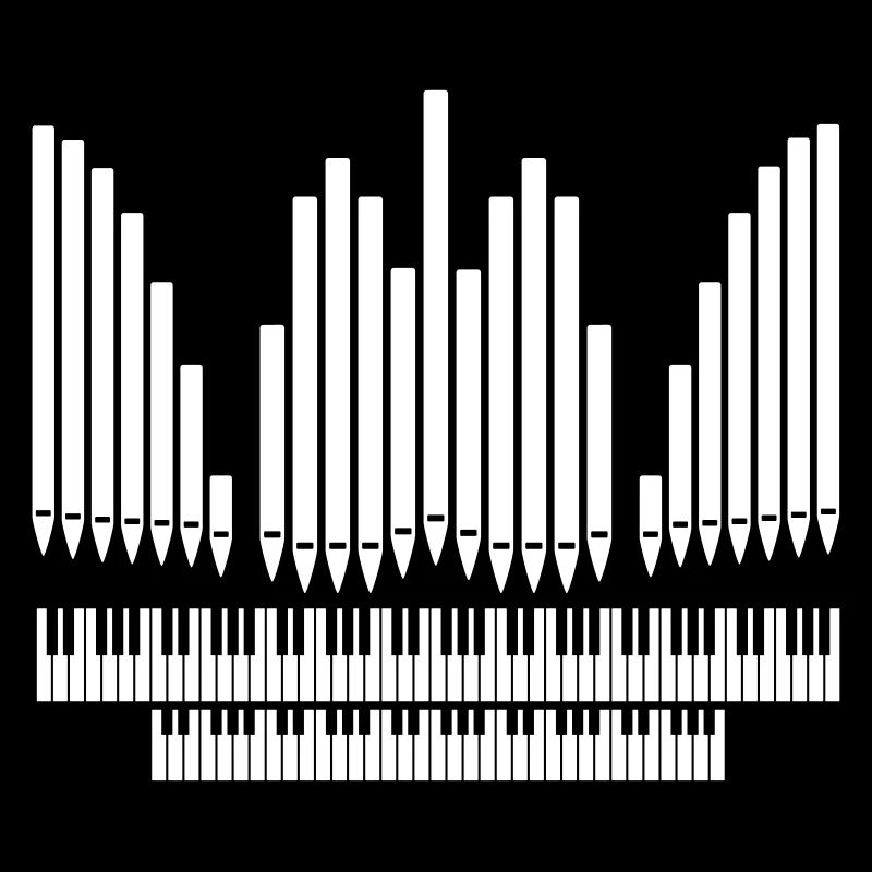 Orgel mit Klaviatur Design