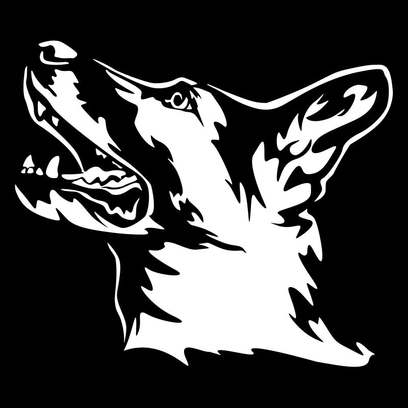 German Shepherd Head "Black Edition"
