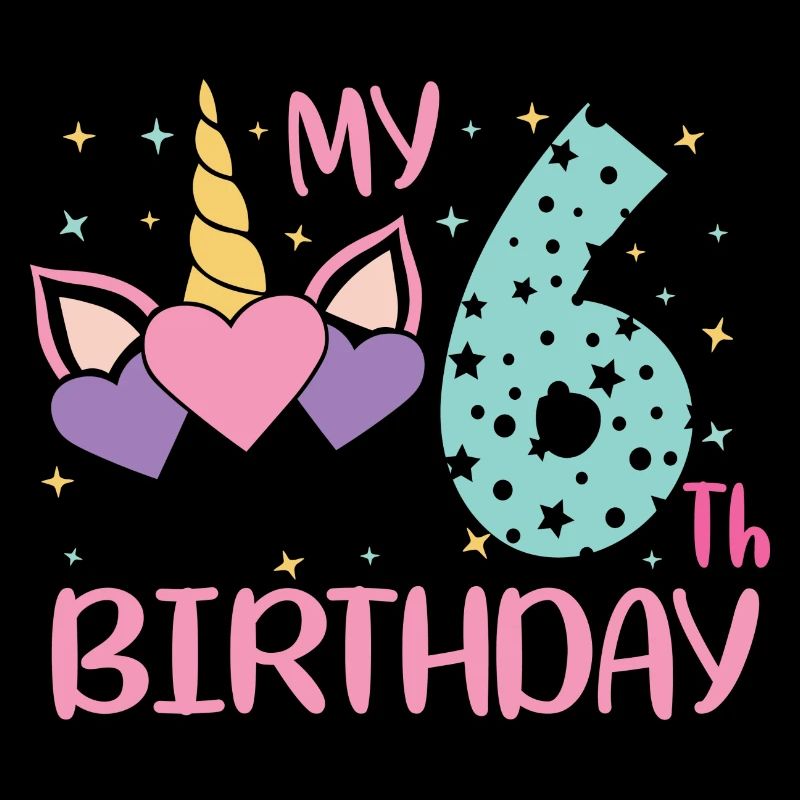 6.Geburtstag Einhorngesicht