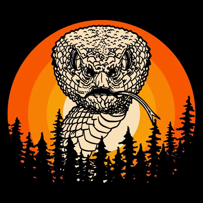 Serpent rétro vintage