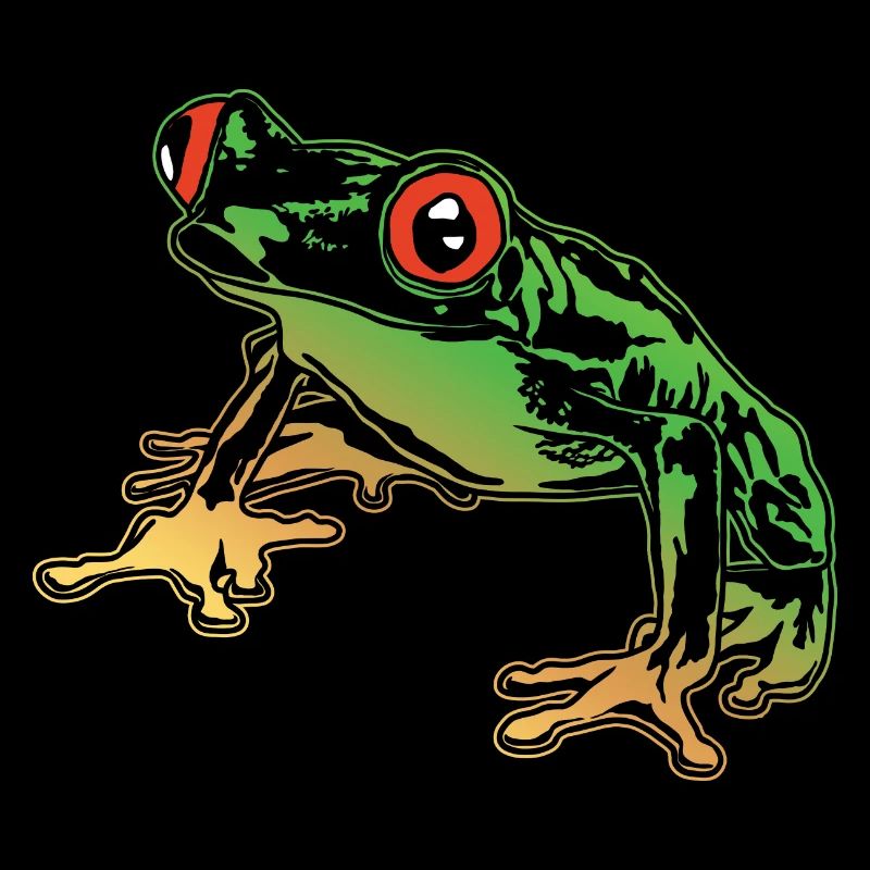 Tree Frog Graphic Aquatic Amphibian Frog Lovers
