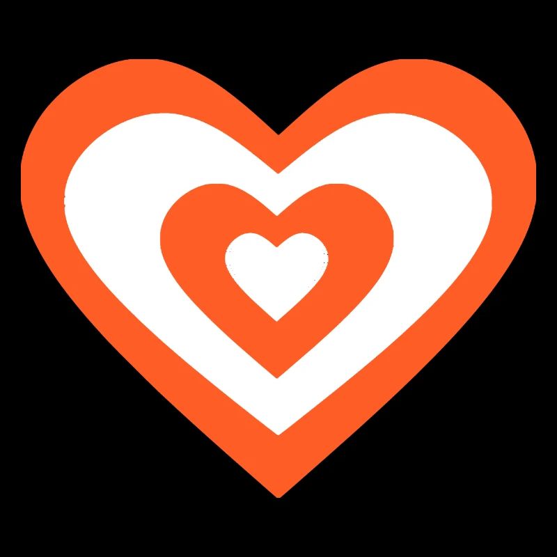 orange heart hearts gift valentine's day couples