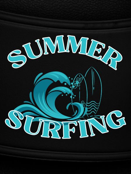 Summer Surfing Wave Logo