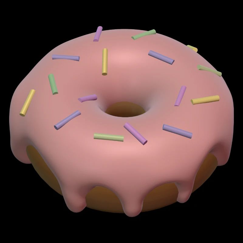 3d donut