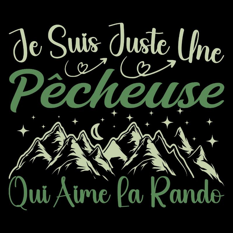 Pêcheuse aventurier passionnée de Randonnée cadeau