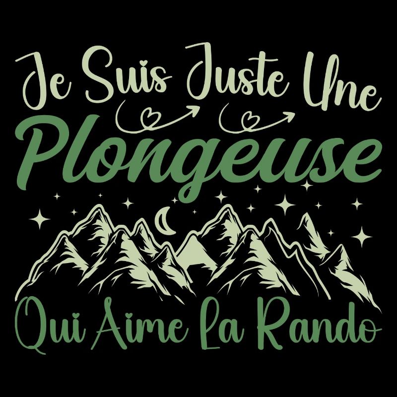 Plongeuse aventurier passionnée de Randonnée