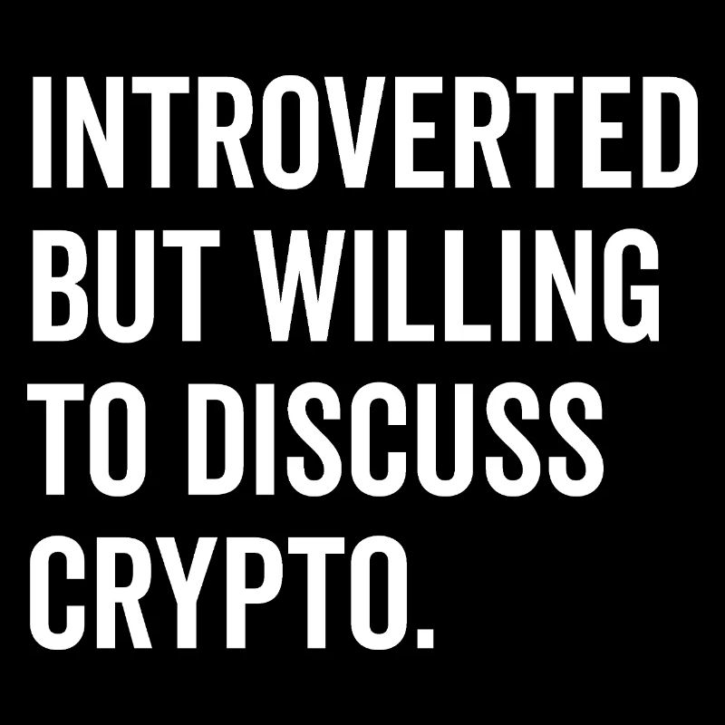 Introvertiert, aber bereit, über Krypto zu diskutieren