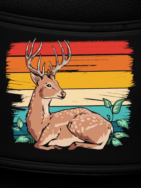 Deer in retro style