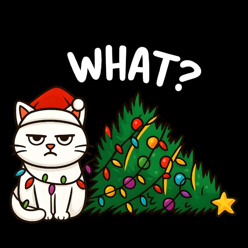Annyoed Cat Weihnachtsbeleuchtung