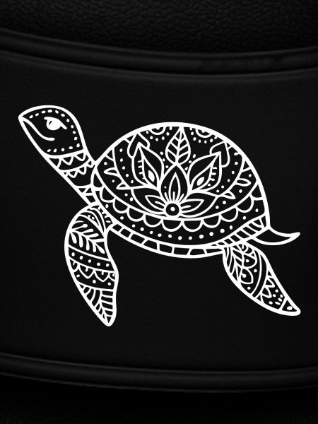 Boho Schildkröte mit Musterpanzer