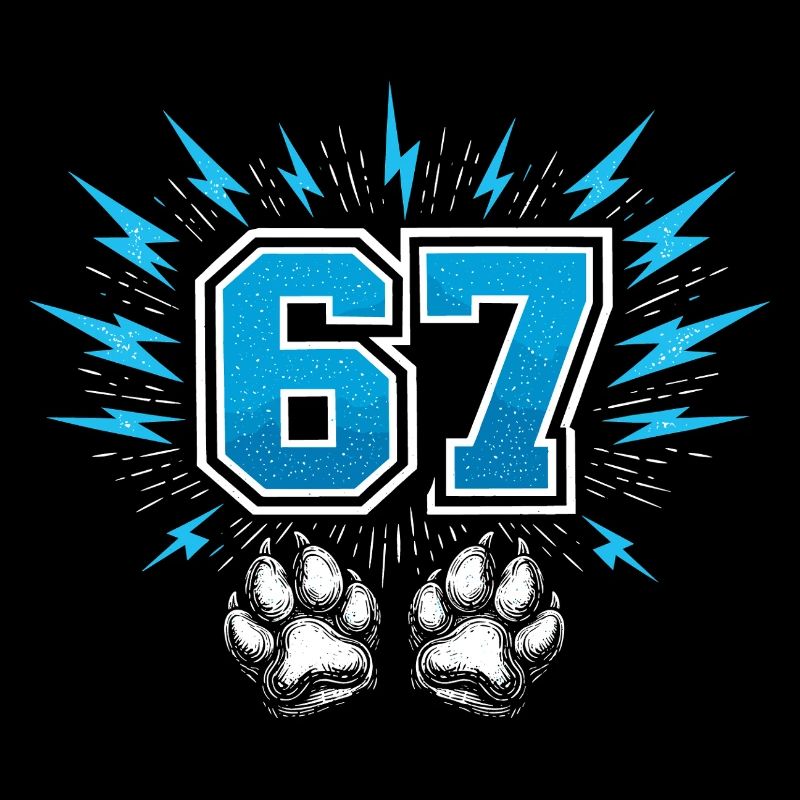 67 Six Seven Meme Drôle | Patte de Chien
