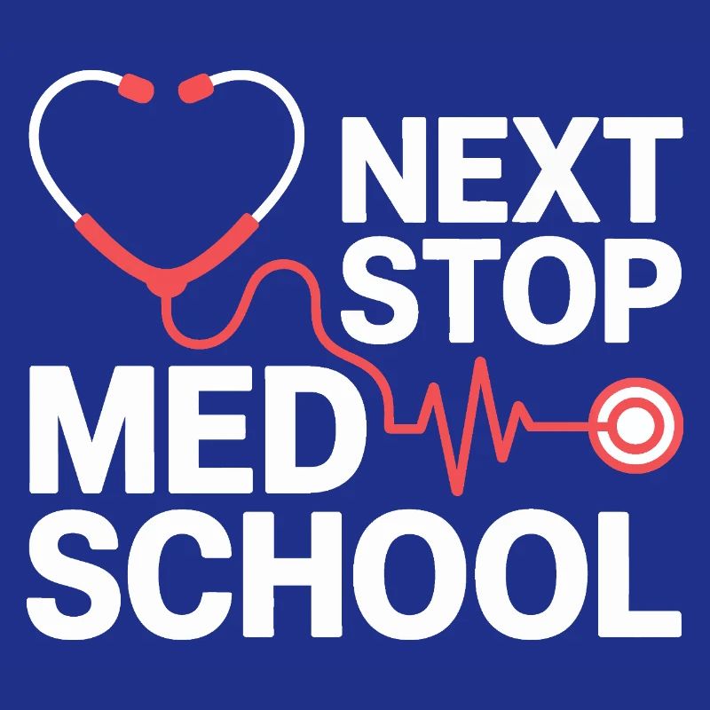 Med School Stethoscope Herz Tee
