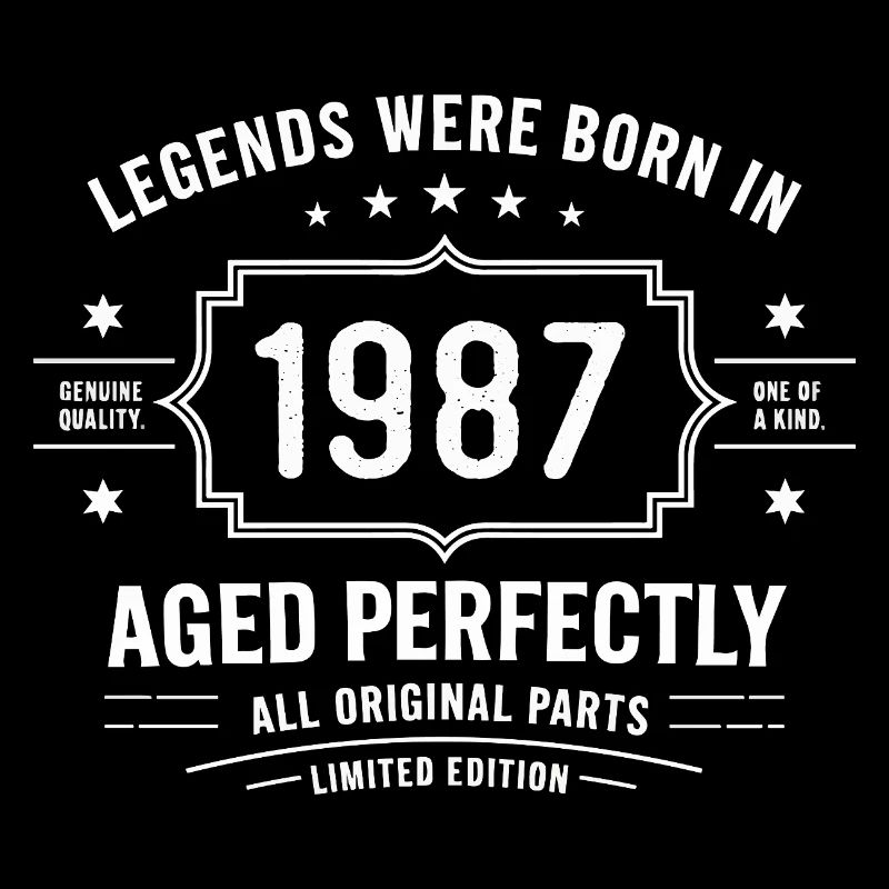 Original 1987 Vintage | Geburtstagsgeschenk 1987