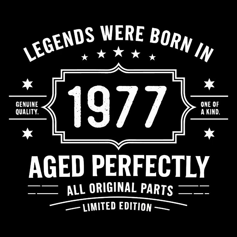 Original 1977 Vintage | Geburtstagsgeschenk 1977