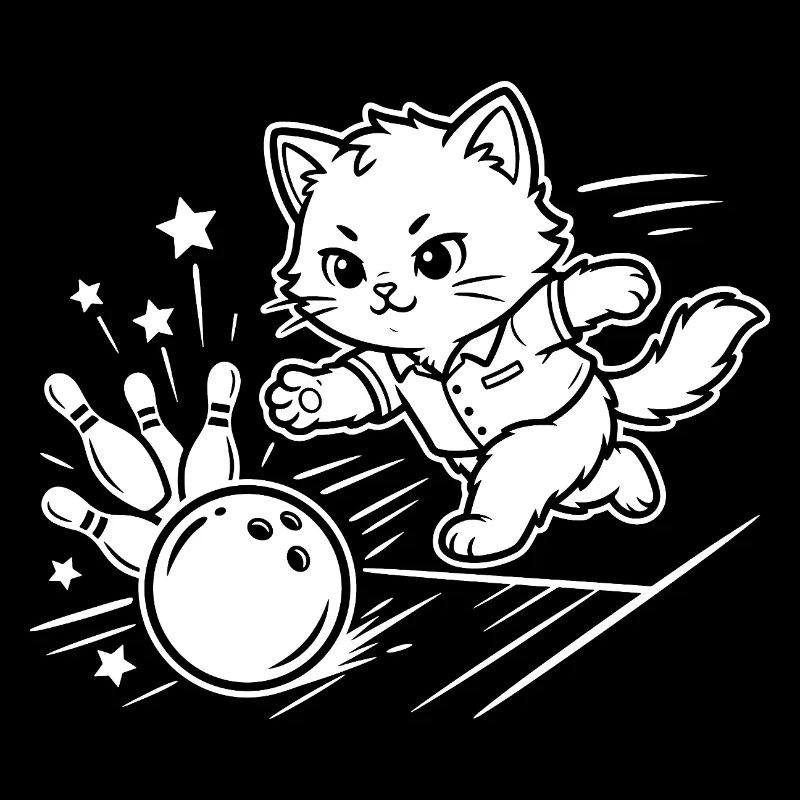Bowling Kawaii Katze
