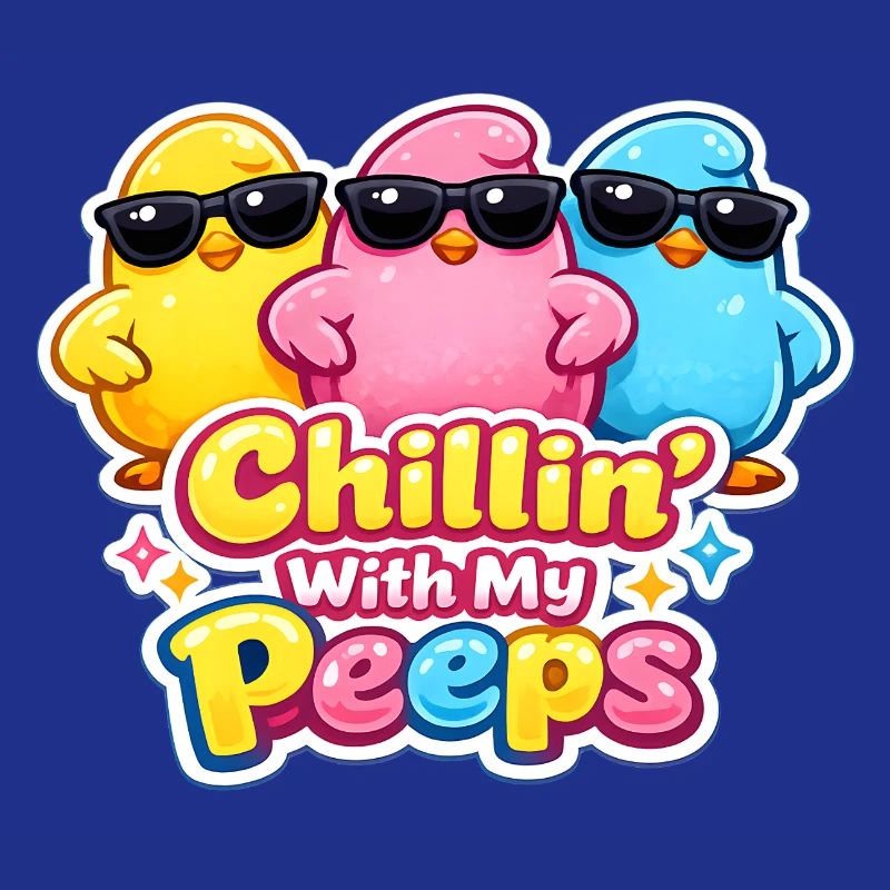 Chillin with my Peeps Happy Easter Easter Chick