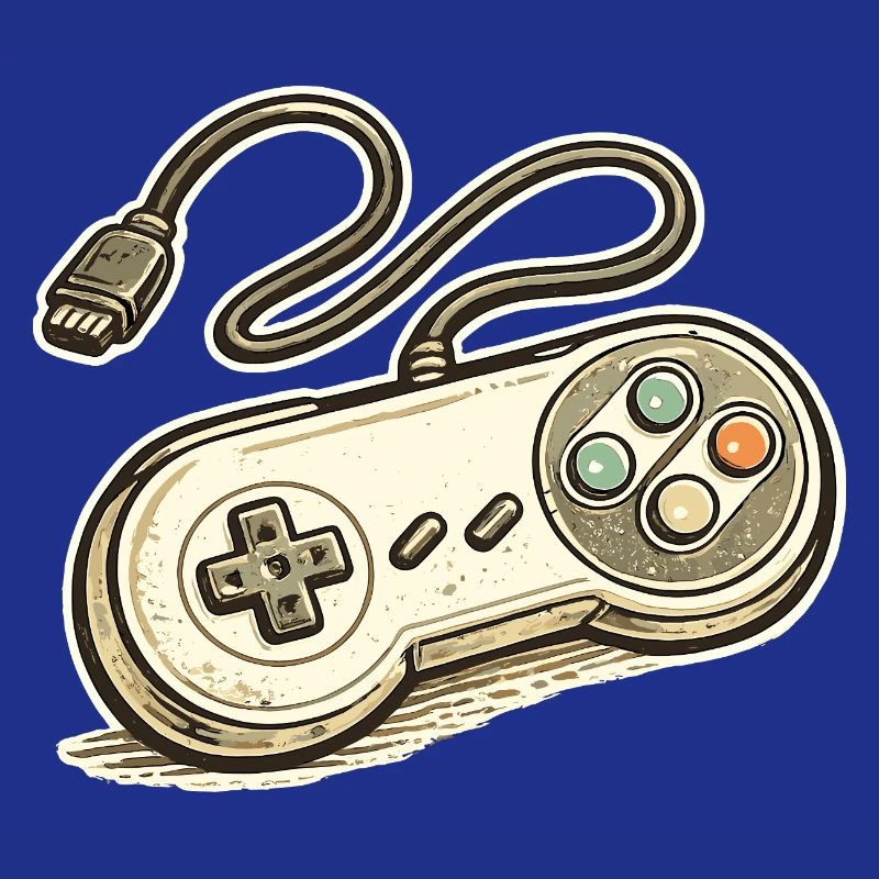 Retro Game Controller Graphics