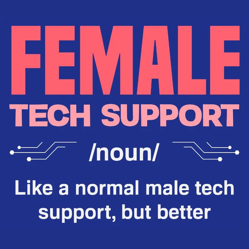 Tech Support Frau Definition IT Admin Computer