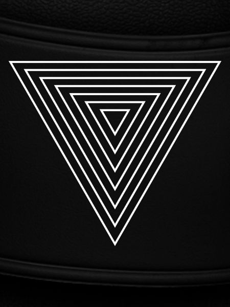 Concentric Triangle Line Art