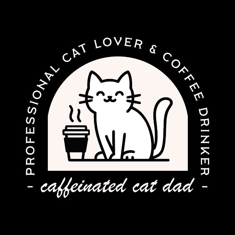 Papa de chats amateur de café drôle
