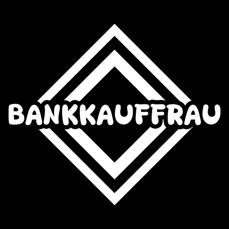 Bankkauffrau Logo Diamond Muster