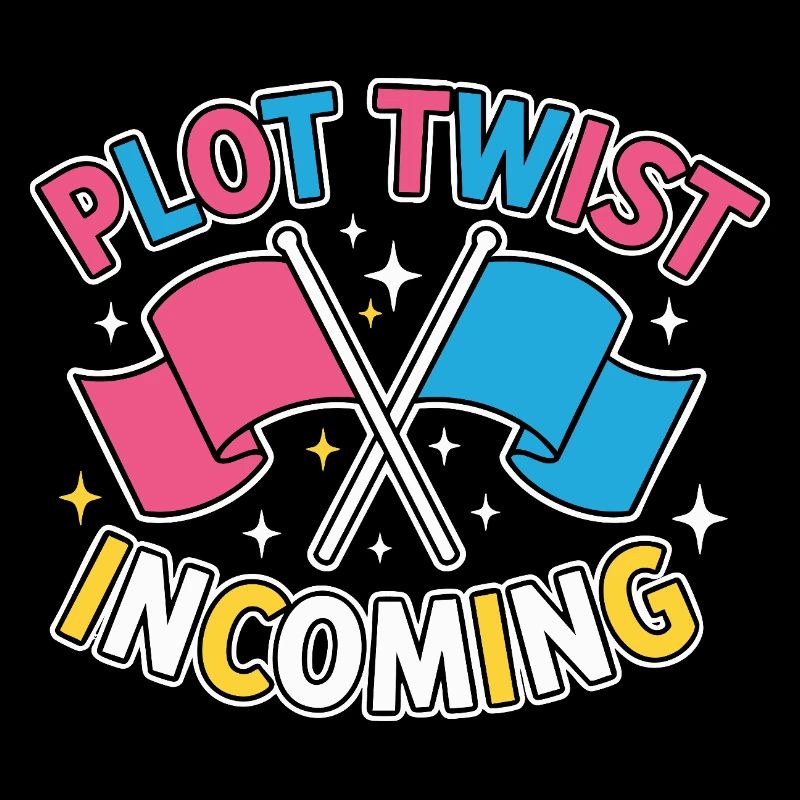 Geschlechter-Enthüllung Plot-Twist – Team Pink Team