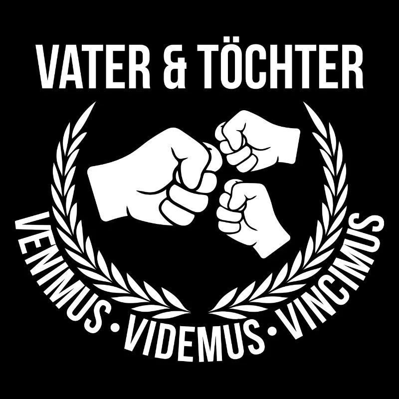 Vater und Töchter - lateinischer Teamspruch